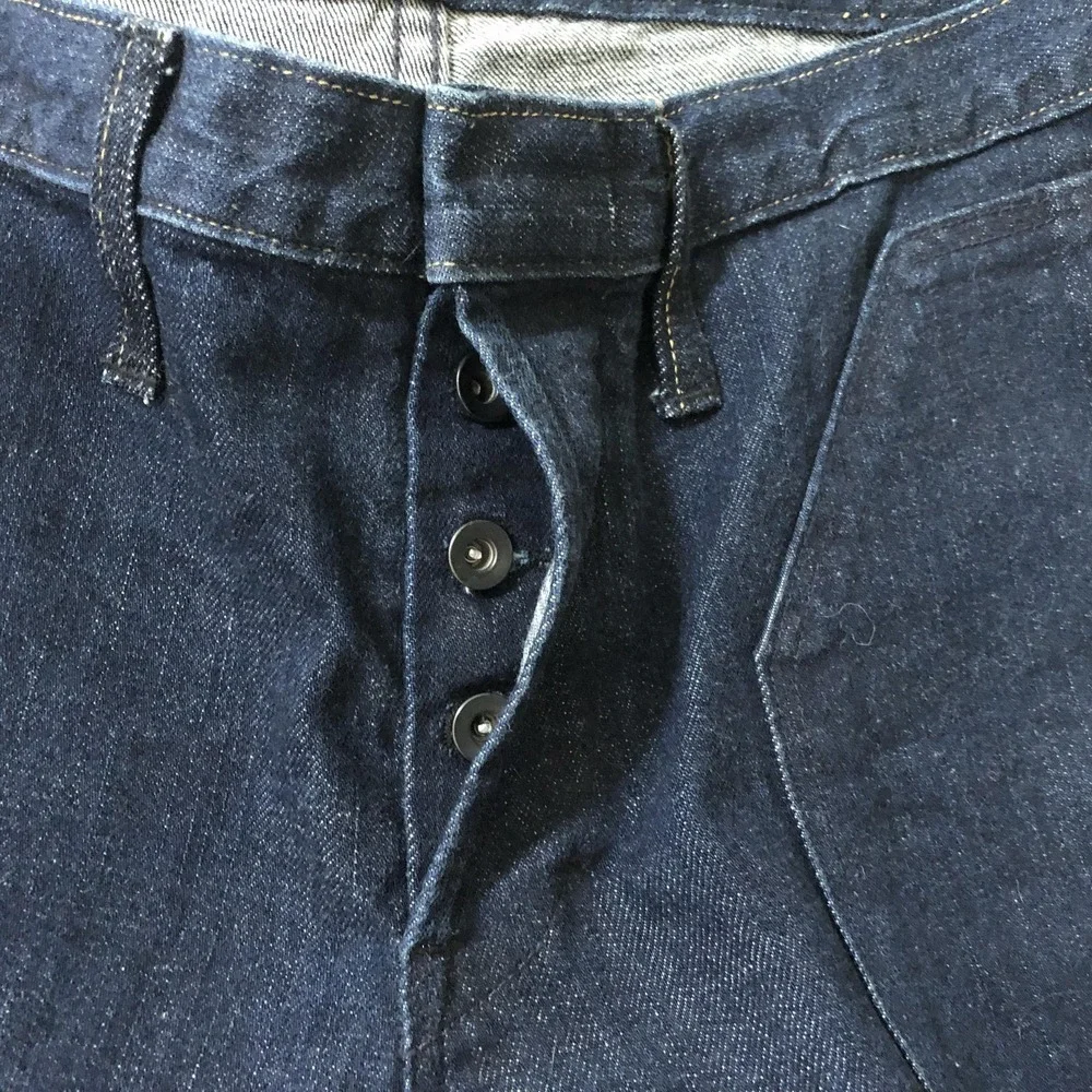 BLKSMTH Jeans Mens 31x34 Blue Selvage Regular Roger Straight Leg Cone Denim USA